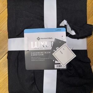 Member's Mark Black Cashmere Blend Cardigan